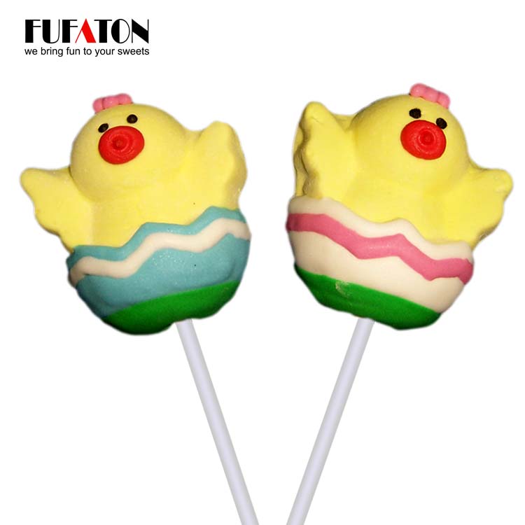 Chicken shaped Marshmallow pop for Easter