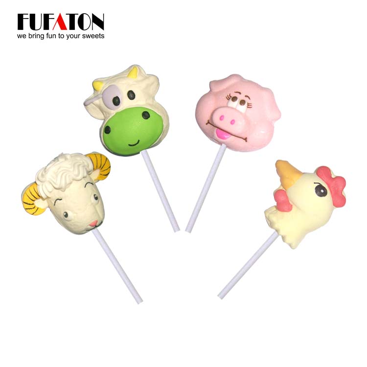 Farm Animal Marshmallow lollipops