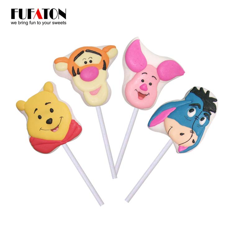 35g Disney shaped Marshmallow Lollypop Candy for Children