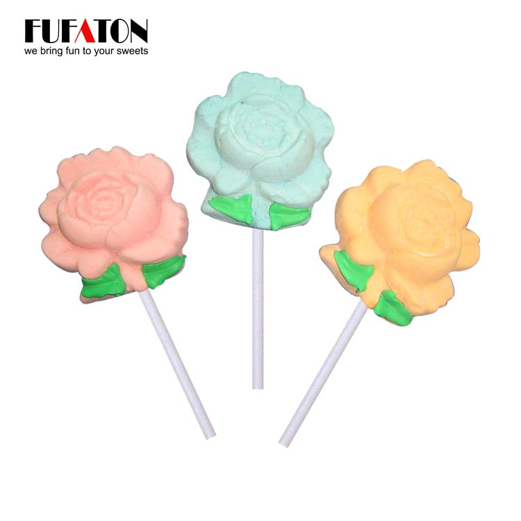Flower shaped Marshmallow Lollipop Candy