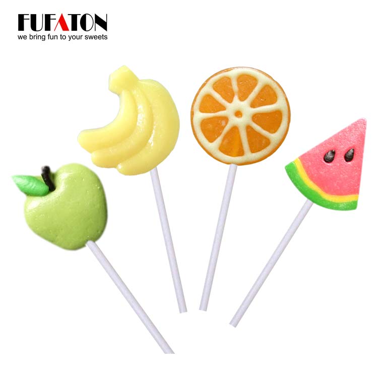 Hand decorated Fruit watermelon Shaped Lollipops Candy