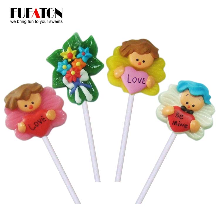 Valentine handmade hard lollipop