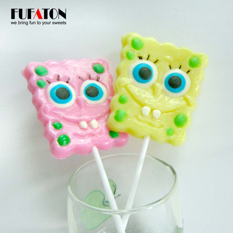 Sponge Bob shaped lollipop candy