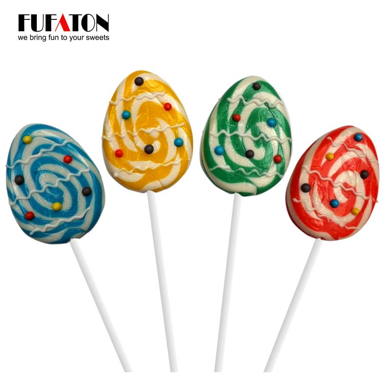 Decorated Easter Egg shaped Lollipop Candy