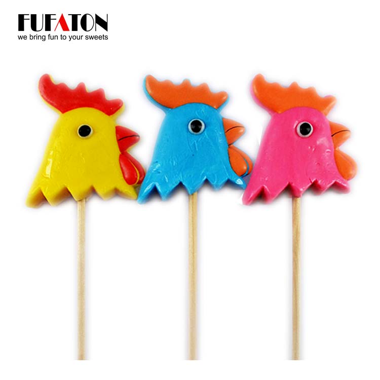 50g Russian Rooster shaped Lollipop Candy