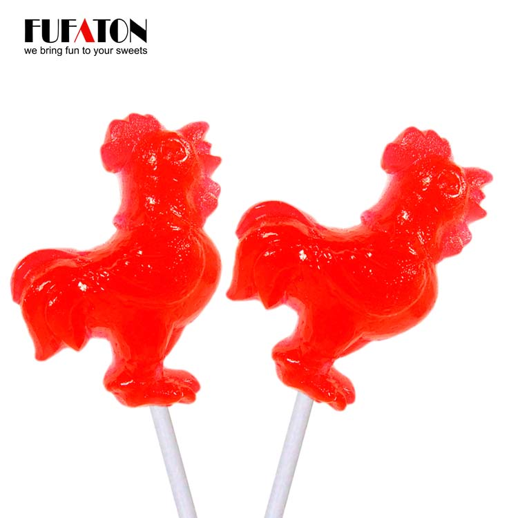 36g Rooster shaped lollipop Candy