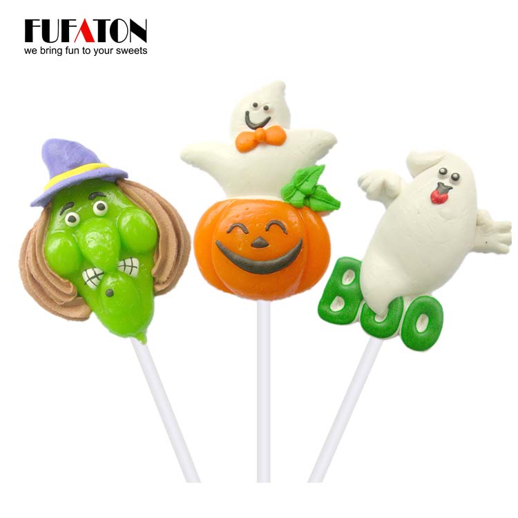 Funny decorated candy lollipop for Halloween