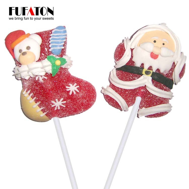 Christmas Jelly lollipop with decoration