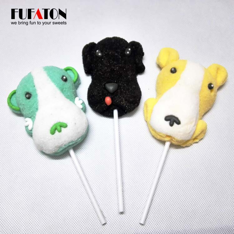 Decorated Puppy marshmallow pop in China