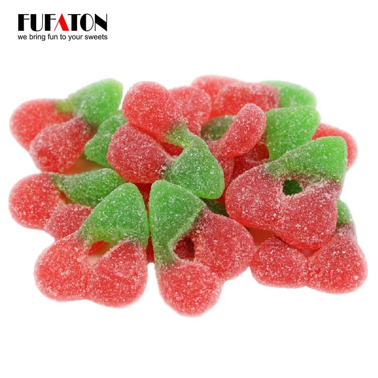 Strawberry shaped gummy candy