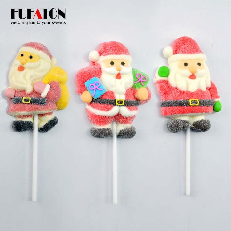 Santa Claus marshmallow lollipops