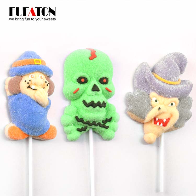 Halloween Marshmallow lollipops