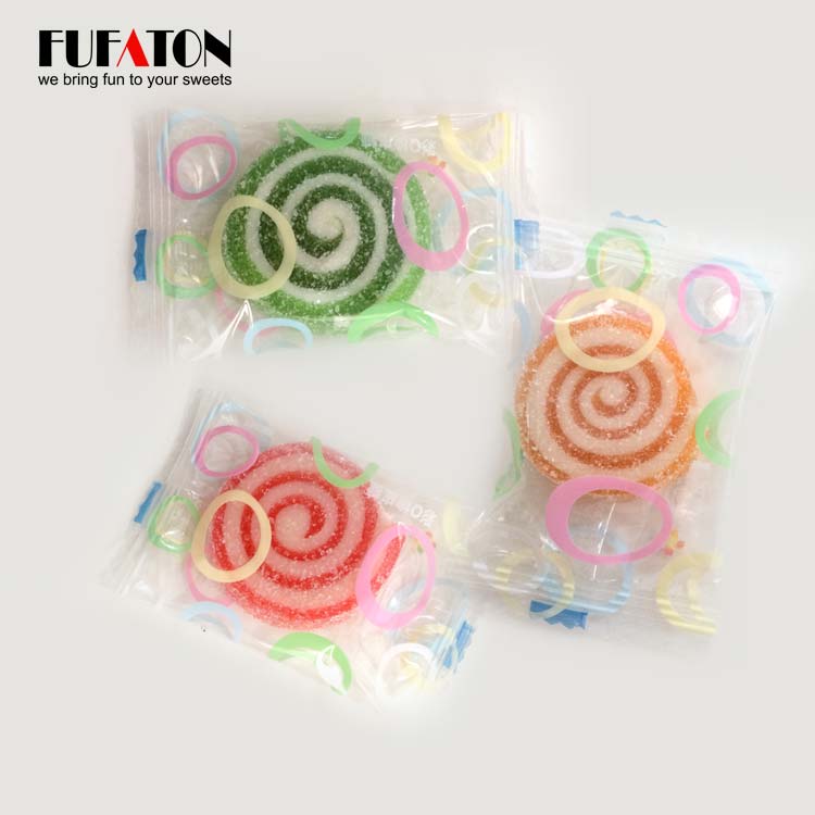 Swirl shaped gummy candy