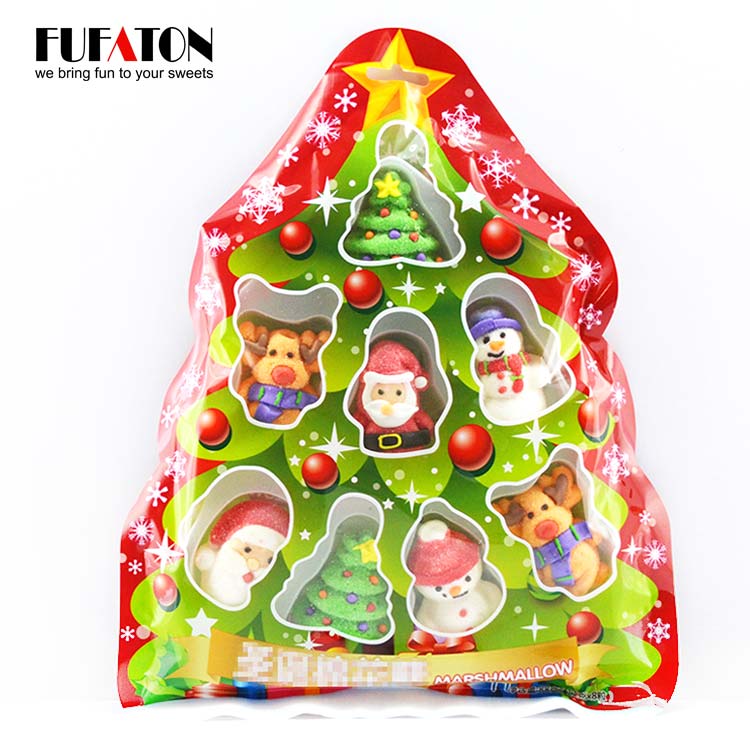 Christmas marshmallow in Tree shaped bags