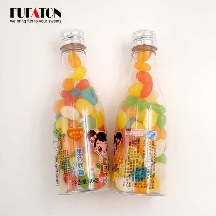 Jelly Beans in container Milk Bottle jar and tin