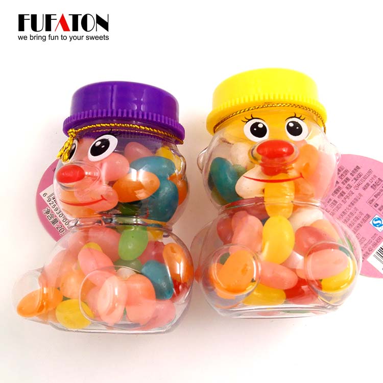 Jelly Beans in container Milk Bottle jar and tin