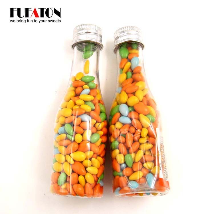 Jelly Beans in container Milk Bottle jar and tin