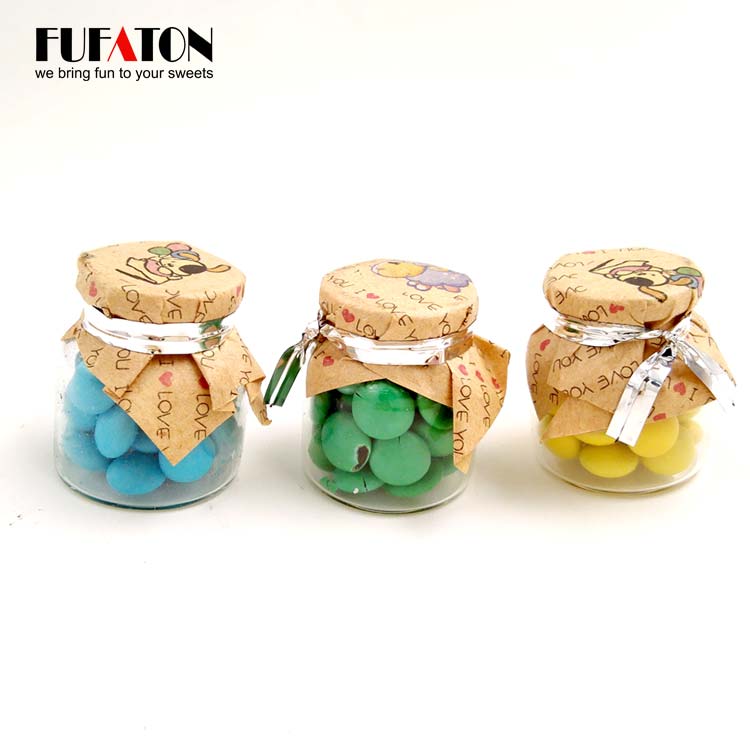 Jelly Beans in container Milk Bottle jar and tin