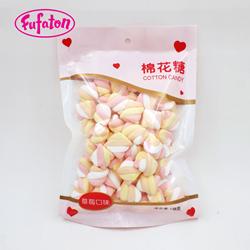 138g pink and white rainbow twist marshmallow candy