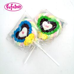 Heart Shaped Jelly Marshmallow Lollipop Wholesale