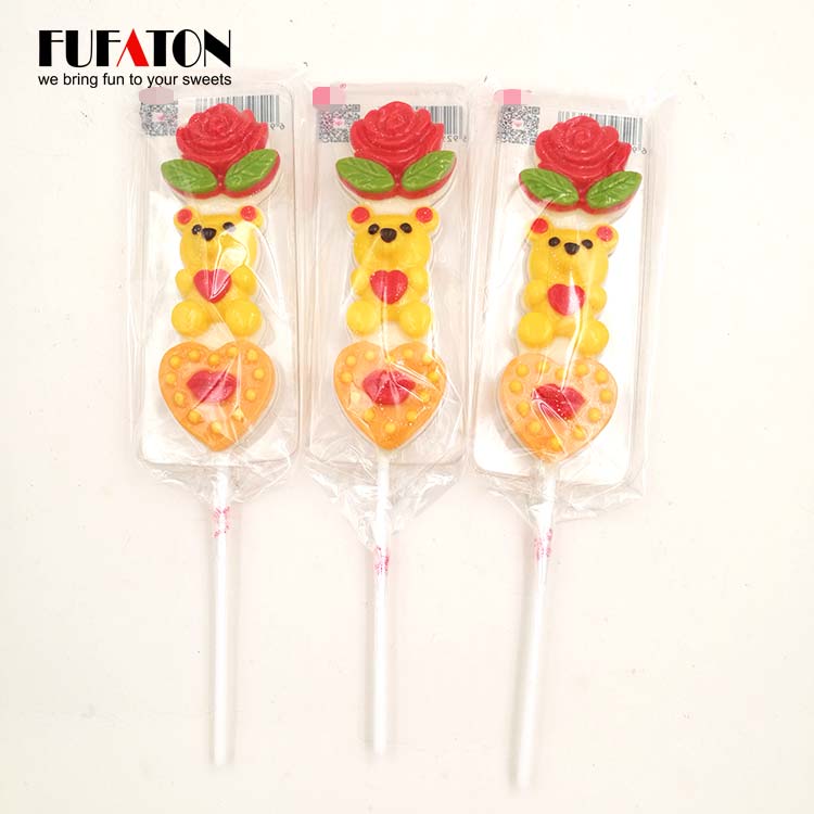 Teddy bear Chocolate lollipop