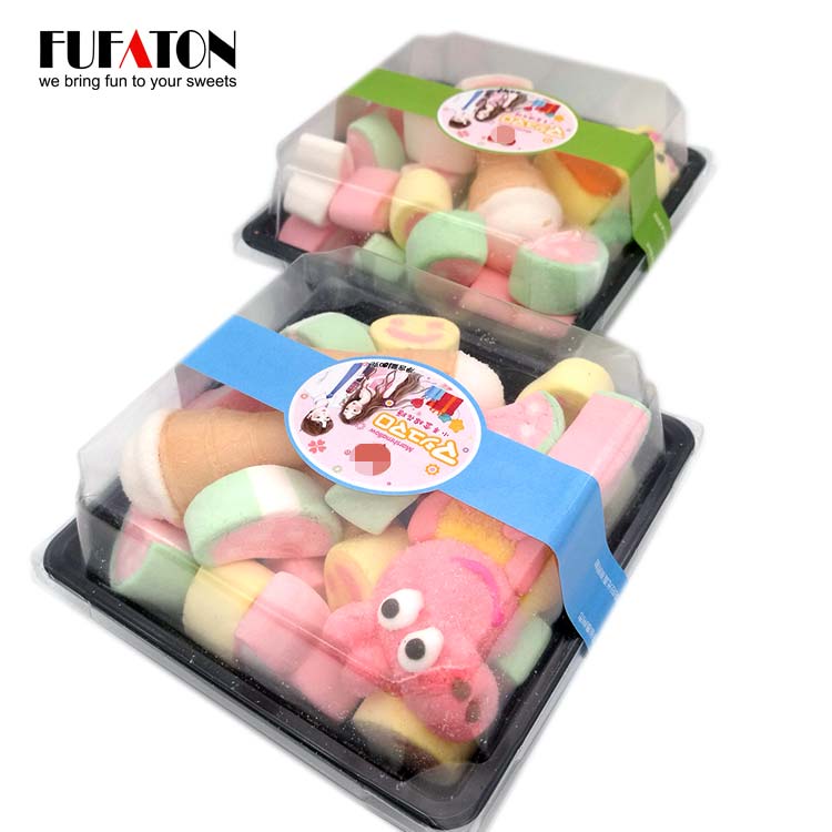Mixed marshmallows in lunch box for wholesale