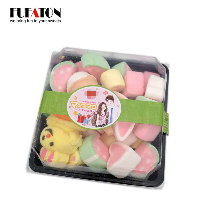 Mixed marshmallows in lunch box for wholesale