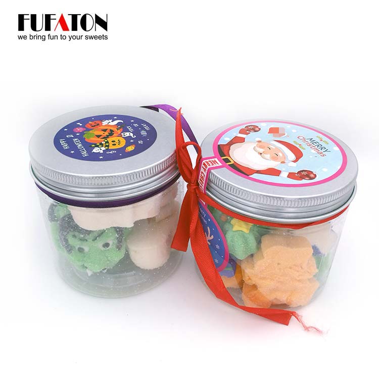 Christmas Marshmallows in Jars