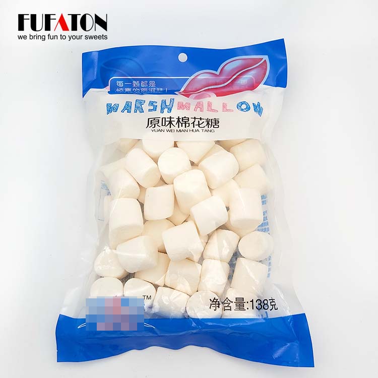 138g white color mini cylinder Marshmallows