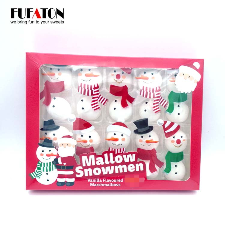 Decorated Mallow Snowman for New year Christmas Season