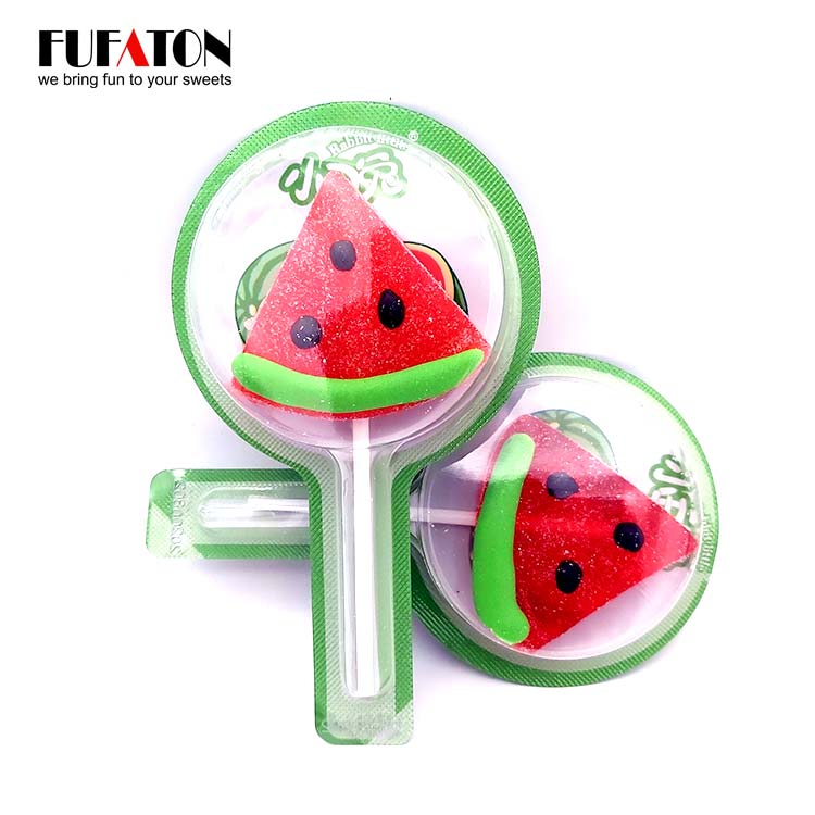 Watermelon fruit Slice Jelly Lollipops