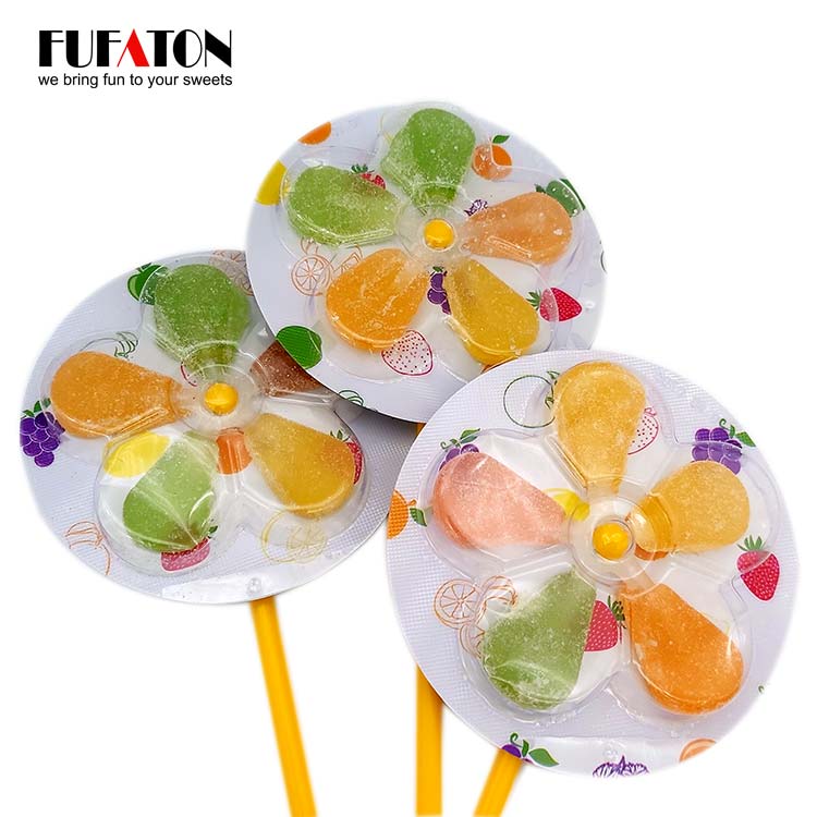 Jelly windmill lollipop candy