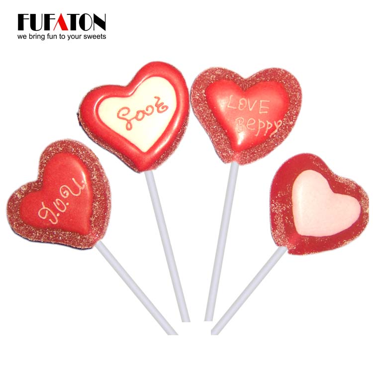 Sweet heart shaped jellypop for Valentine