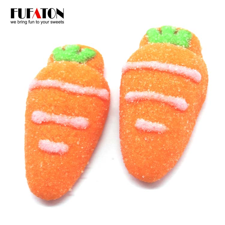 Carrot marshmallow for cake decoration