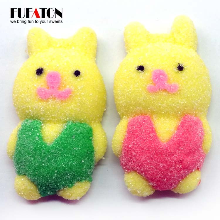 Bunny marshmallow for cake decoration