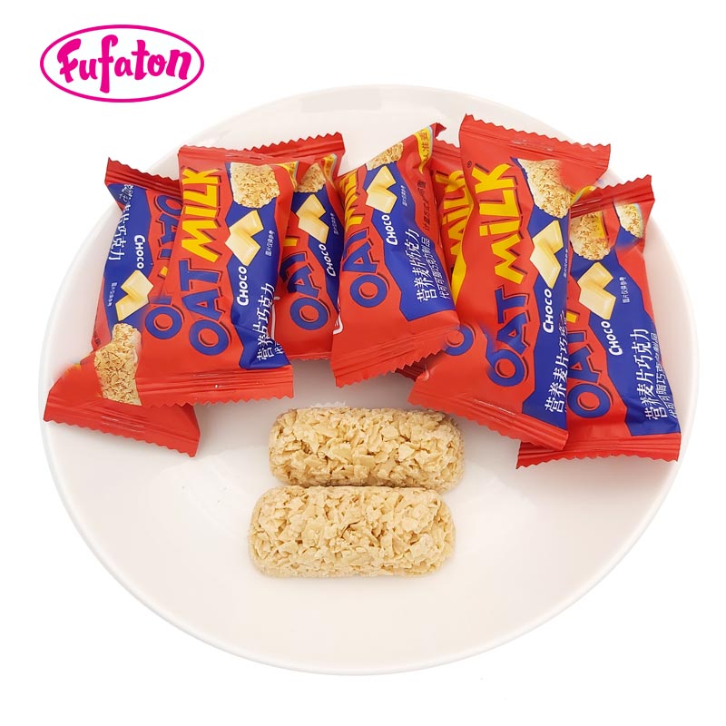 flow pack bulk fiber lower cholesterol oat milk choco chocolate and milk candy bar