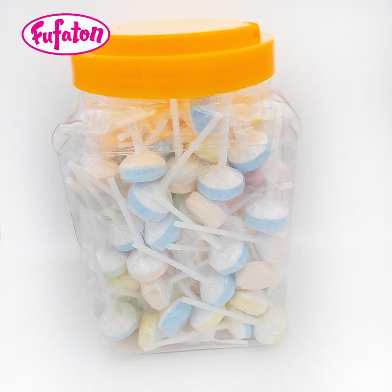 Hot Selling Kosher certified fruit flavored Pressed Dextrose Candy Lollipop