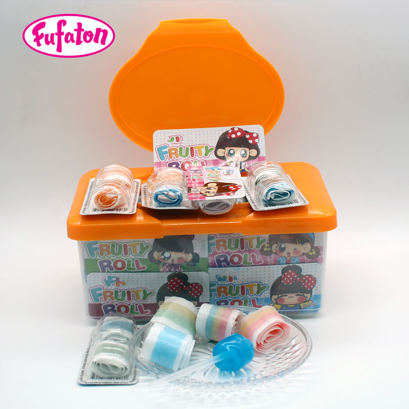 Fruit Flavored Sour Belt Jelly Roll Candy