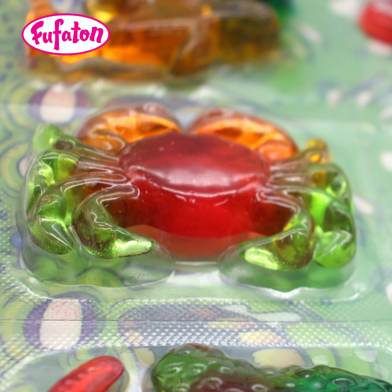 Shaped Soft Dino Gummy Candy with Blister Card