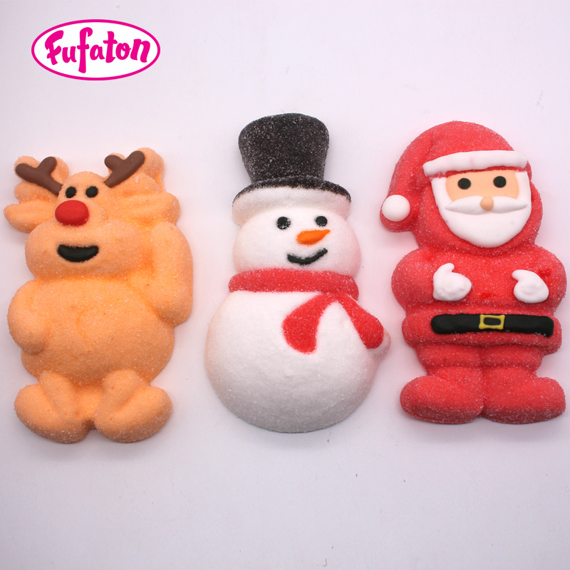 60g Giant Decorated Marshmallow Candy For Christmas