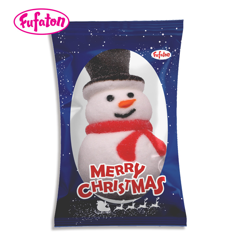 60g Giant Decorated Marshmallow Candy For Christmas