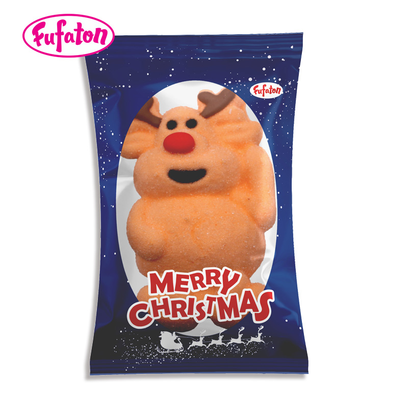 60g Giant Decorated Marshmallow Candy For Christmas