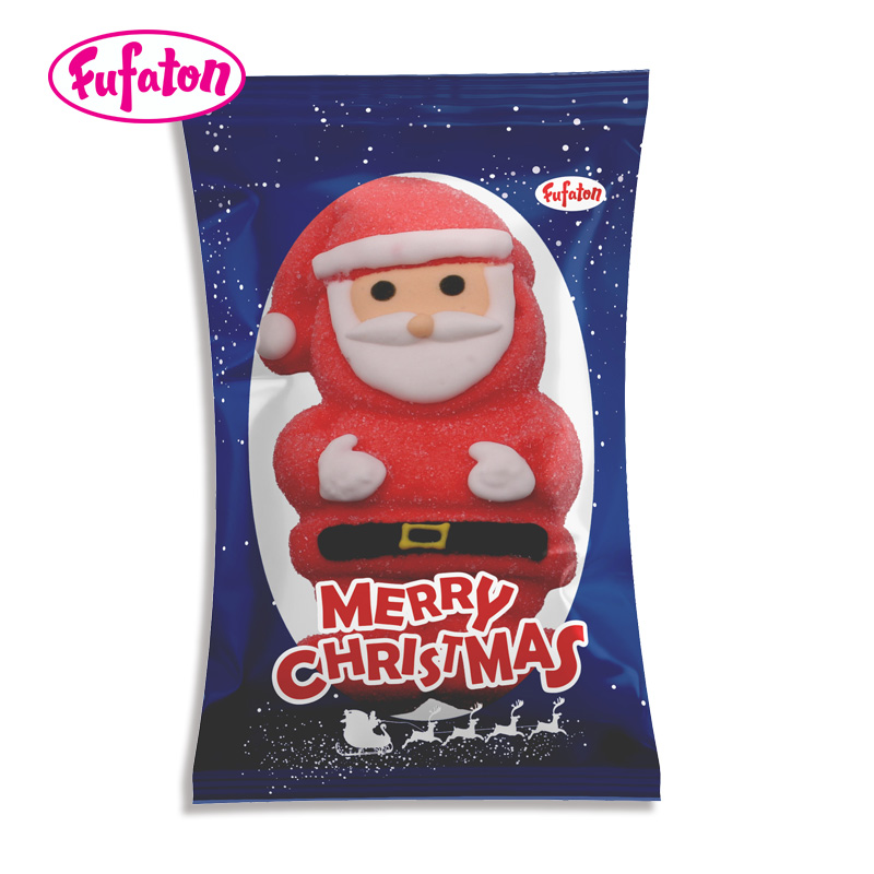 60g Giant Decorated Marshmallow Candy For Christmas