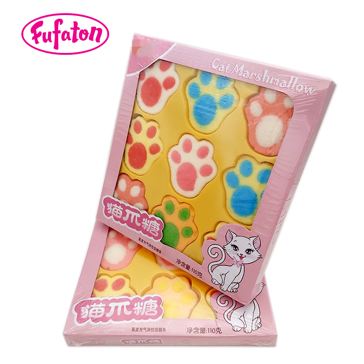 Cat Paw Marshmallow Candy in Gift Box Wholesale | Marshmallow Candy Factory