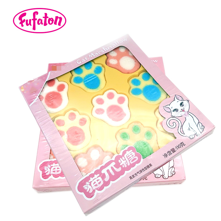 Cat Paw Marshmallow Candy in Gift Box Wholesale | Marshmallow Candy Factory