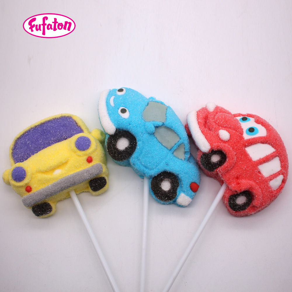 Car Race Marshmallow Lollipop Wholesale Supplier | Marshmallow Candy Manufacturer