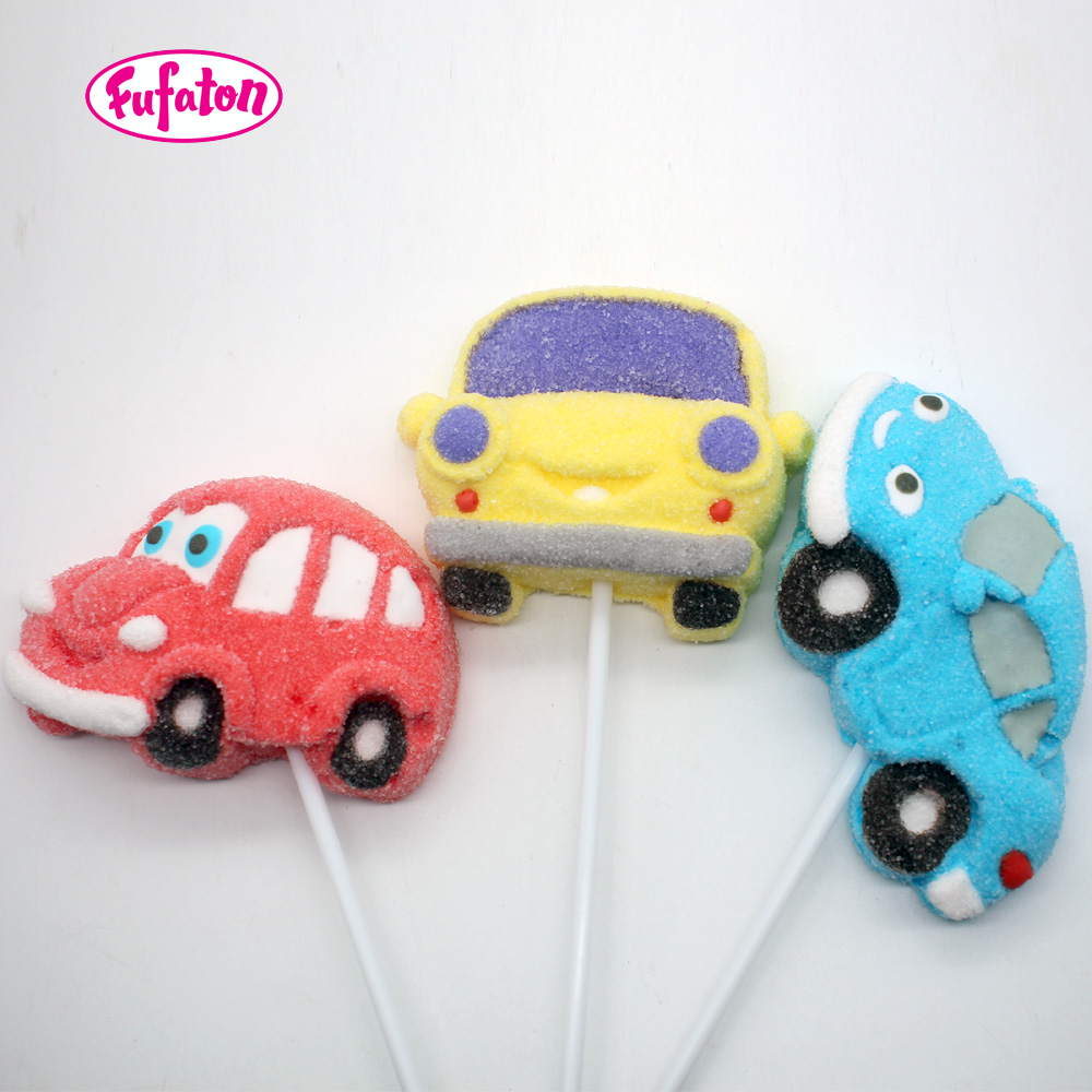 Car Race Marshmallow Lollipop Wholesale Supplier | Marshmallow Candy Manufacturer