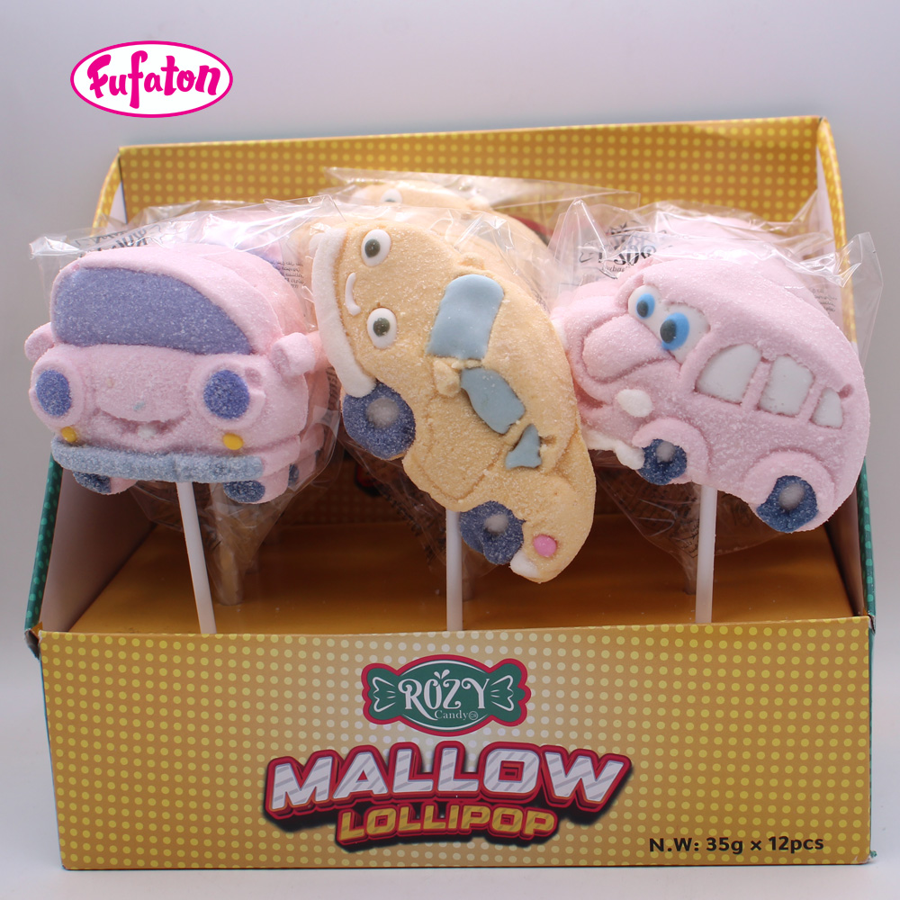Car Race Marshmallow Lollipop Wholesale Supplier | Marshmallow Candy Manufacturer